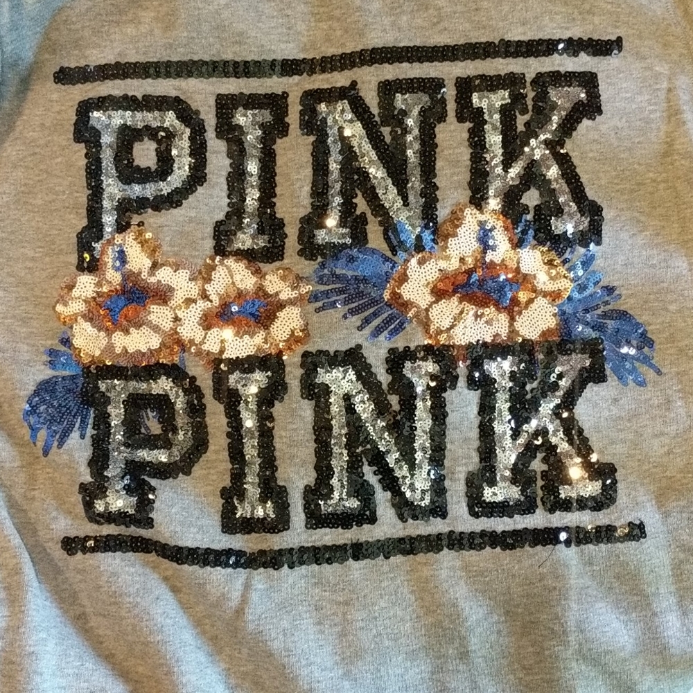 Pink bling hoodie